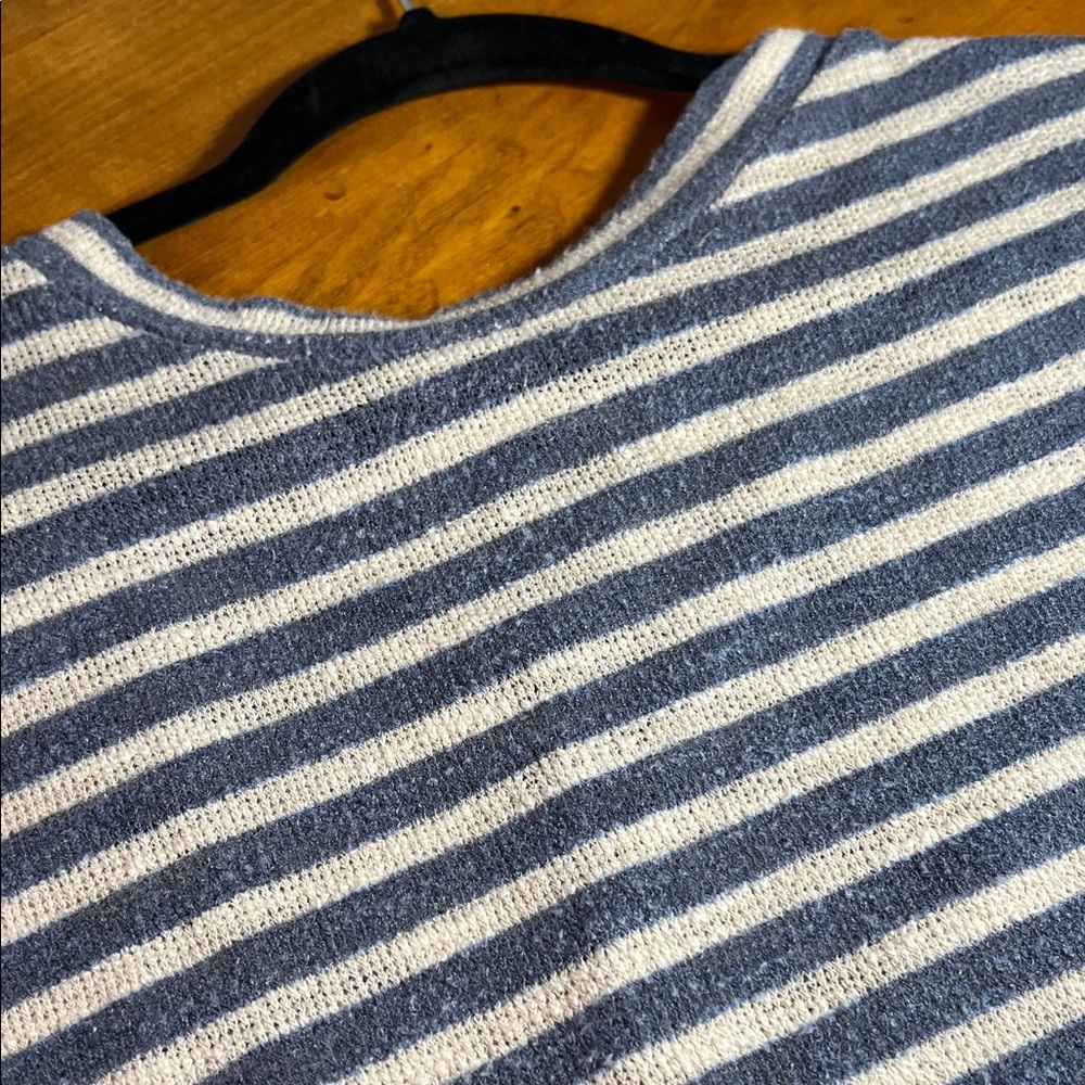 Cherish Navy and Cream Striped Light Weight Knit Beach Sweater 🏖️